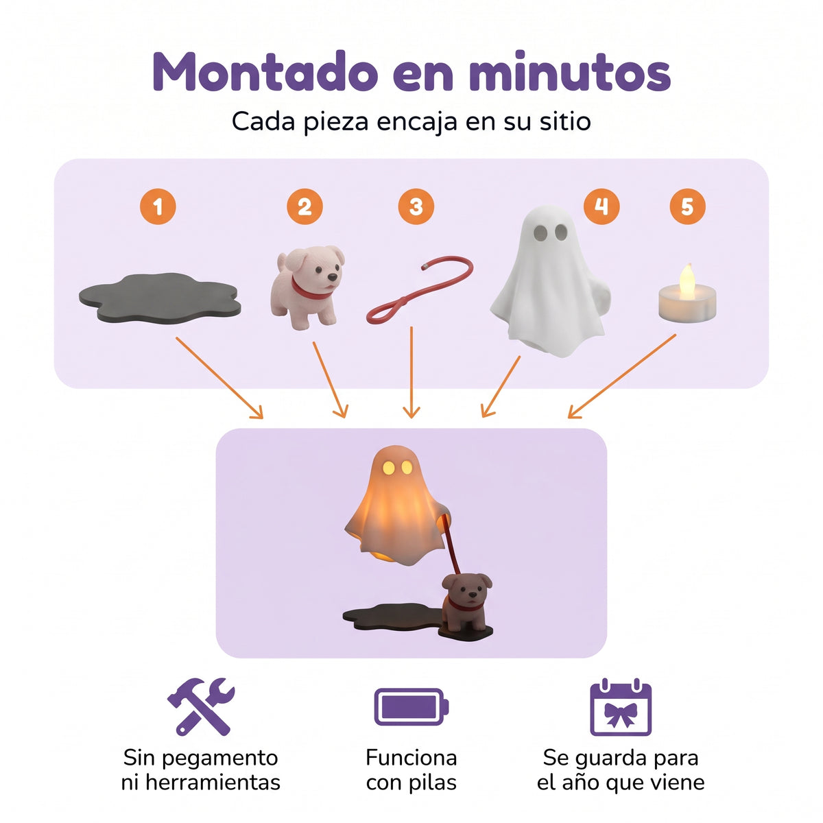 Lámpara Fantasma con Perrito
